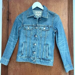 Madewell The Stretch Jean Jacket in Hobson Wash, XXS